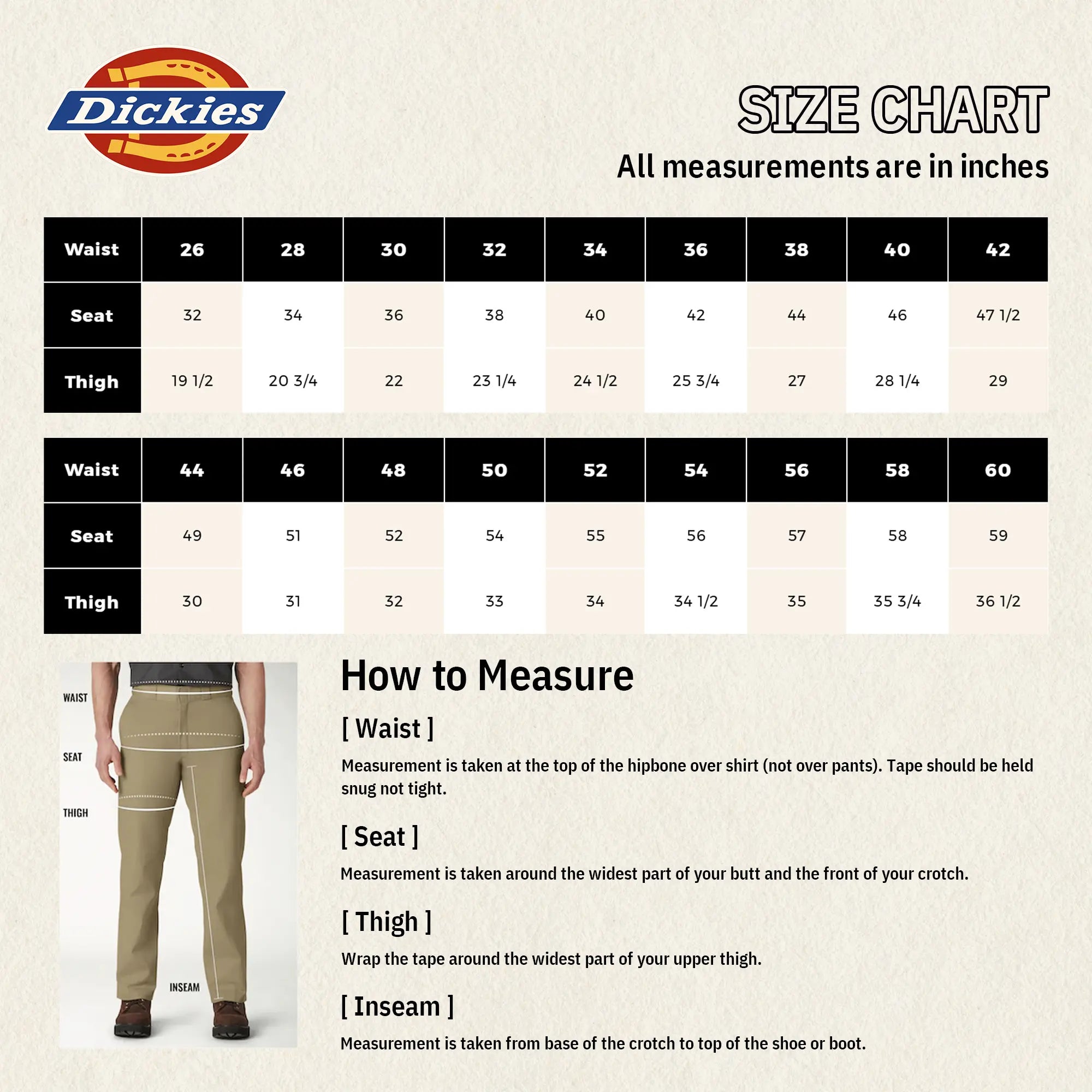 Dickies Men's Loose Fit Flat Front Work Shorts - 13"
