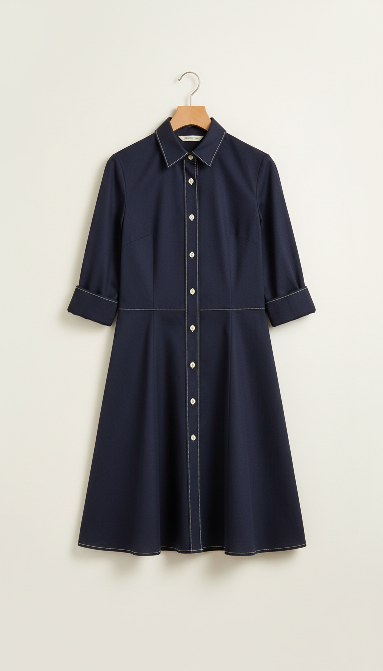 Cotton Blend Relaxed Shirt