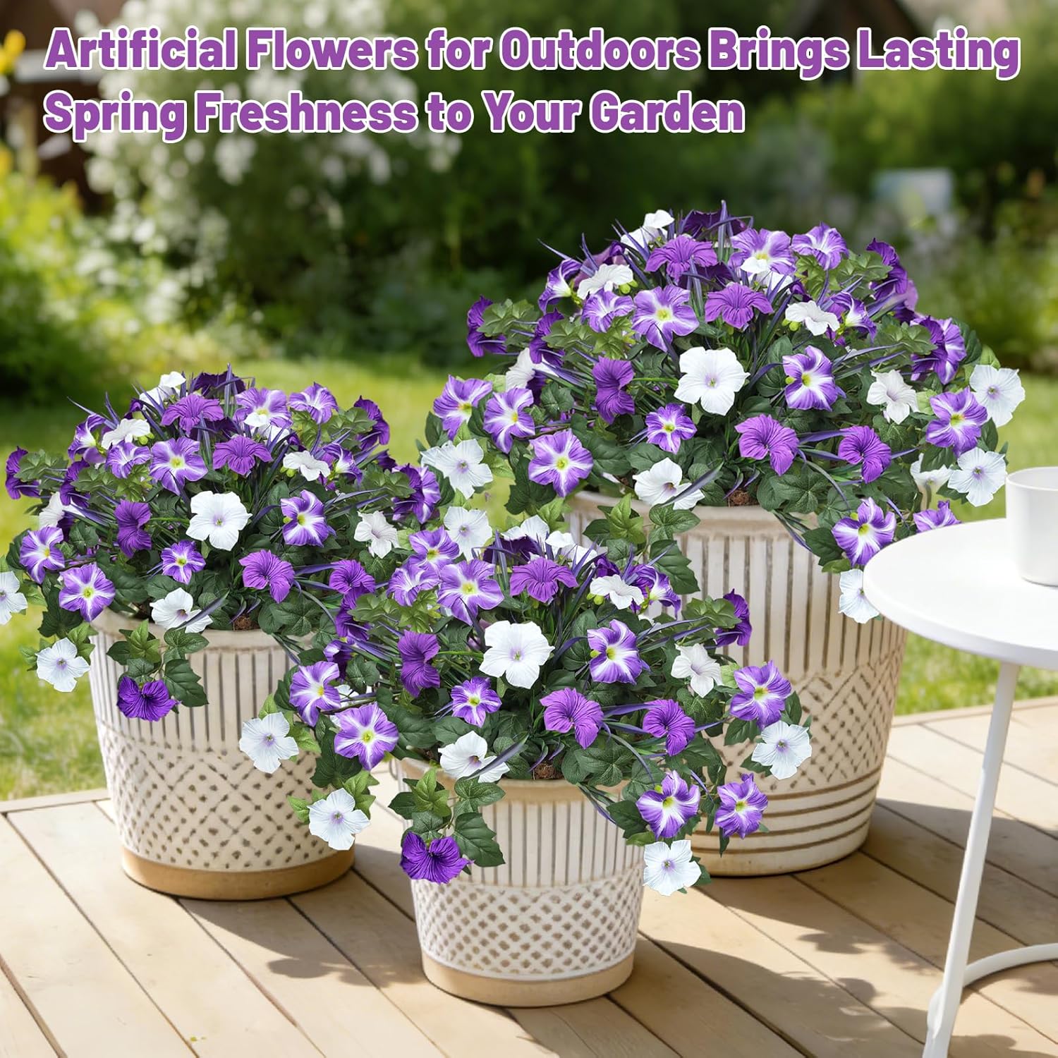 🔥Last Day 50% OFF🔥Spring Faux Petunias Silk Flower UV Resistant No Fade Floral