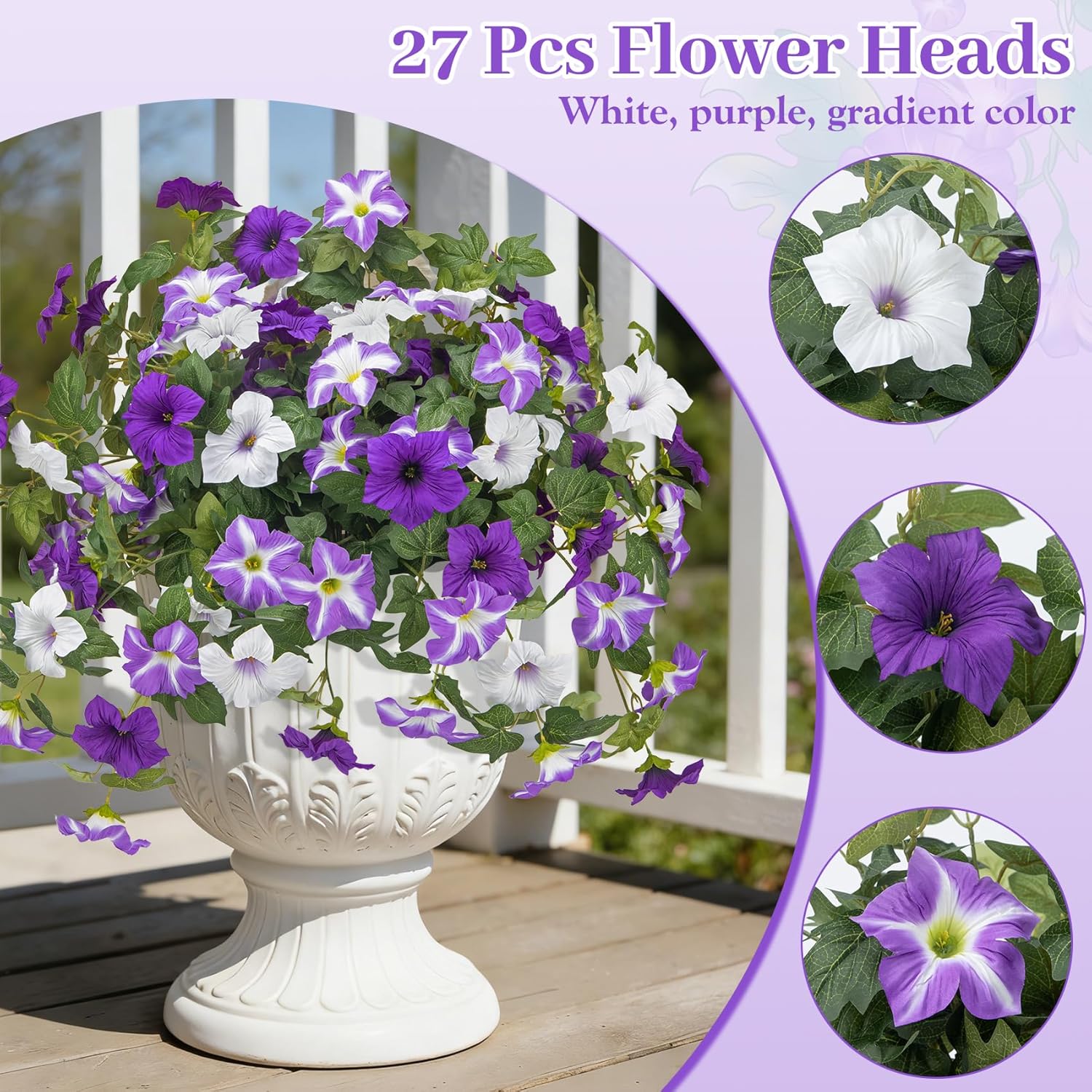 🔥Last Day 50% OFF🔥Spring Faux Petunias Silk Flower UV Resistant No Fade Floral