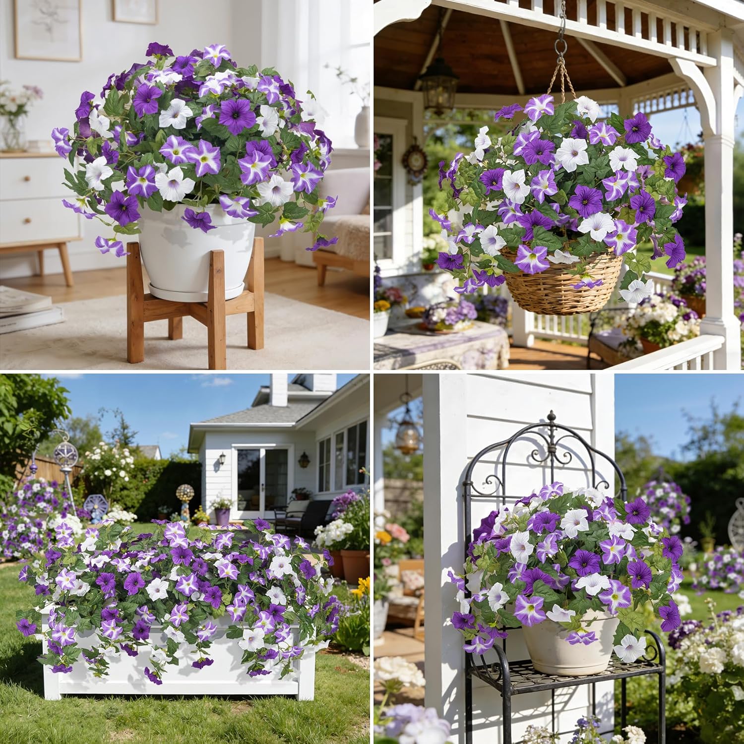 🔥Last Day 50% OFF🔥Spring Faux Petunias Silk Flower UV Resistant No Fade Floral