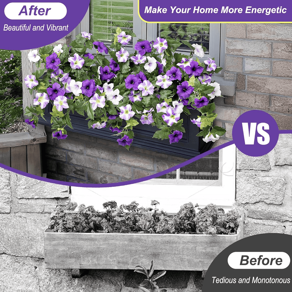 🔥Last Day 50% OFF🔥Spring Faux Petunias Silk Flower UV Resistant No Fade Floral