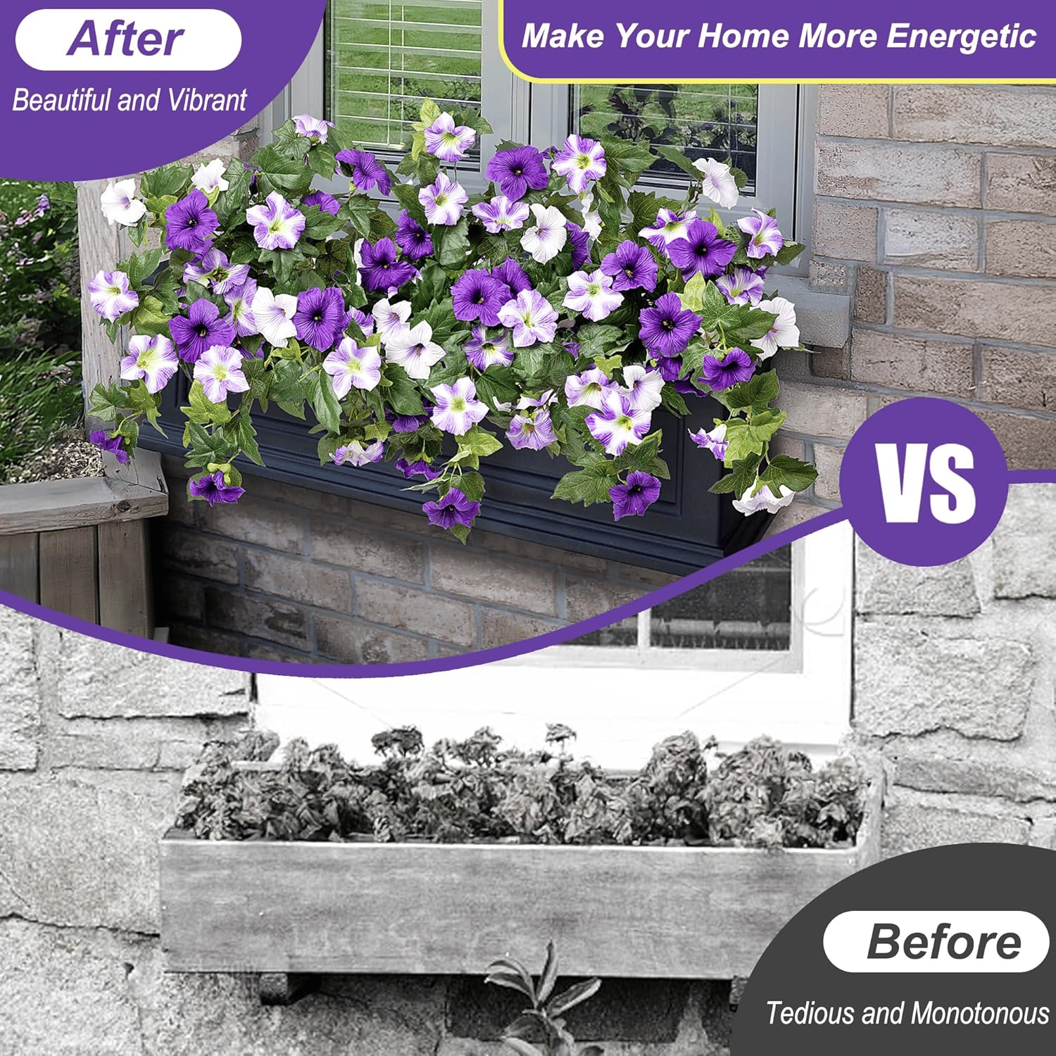 🔥Last Day 50% OFF🔥Spring Faux Petunias Silk Flower UV Resistant No Fade Floral