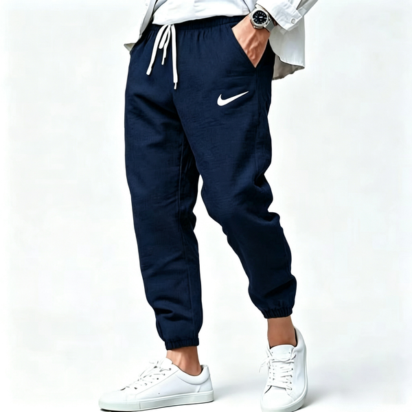Daily Cotton-Linen Comfort Straight Pants