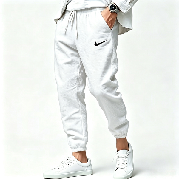Daily Cotton-Linen Comfort Straight Pants