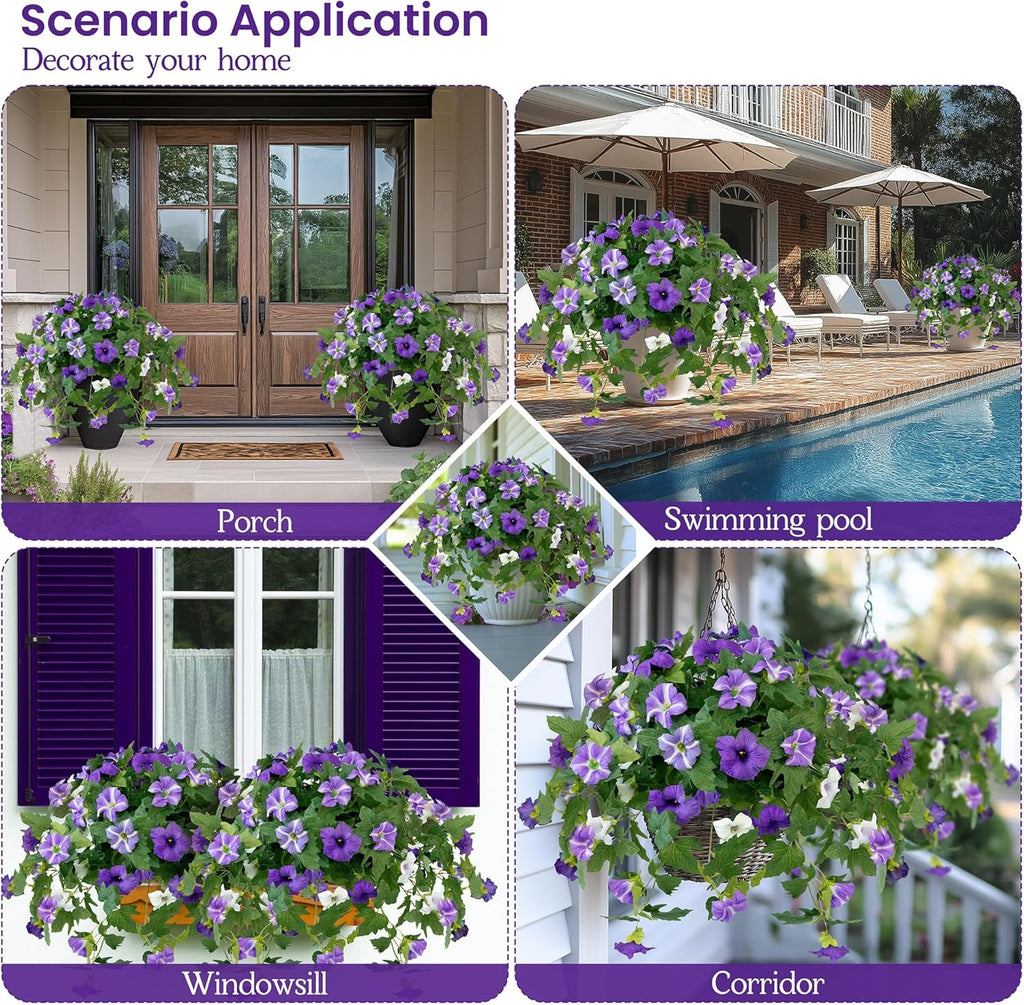 🔥Last Day 50% OFF🔥Spring Faux Petunias Silk Flower UV Resistant No Fade Floral